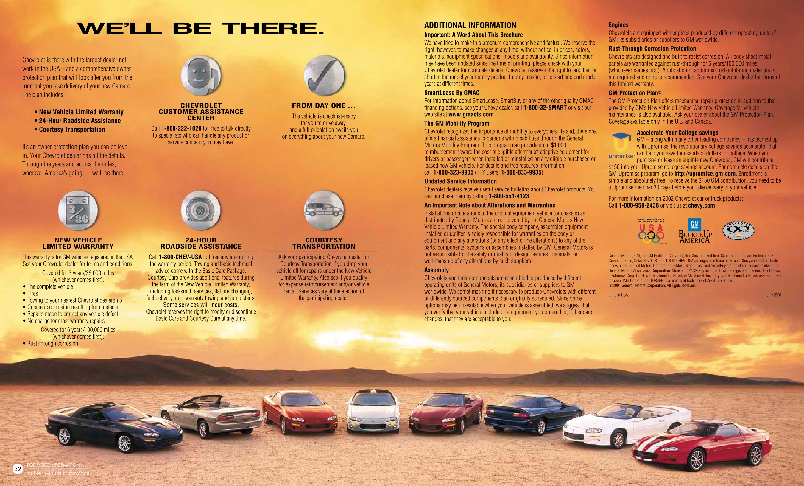 2002 Chev Camaro Brochure Page 12